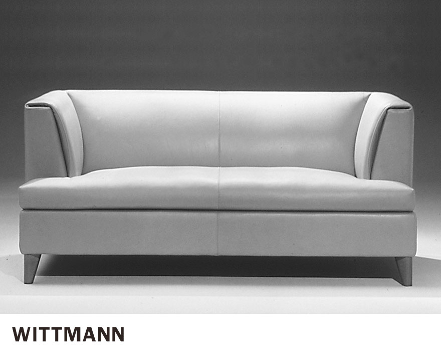 1995年WITTMANN社のレザーソファ、モダンなデザイン