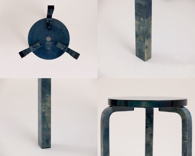 嶌原 佑矢 Stool 60 Cyanotype 1